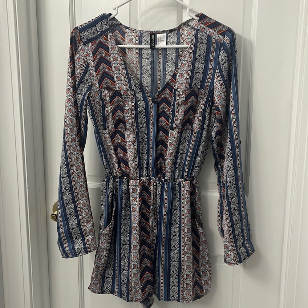 H&M boho print sz 2 Romper